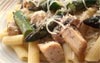 Penne with chicken and asparagus