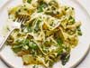Herby Pasta with Garlic and Green Olives