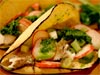 Fish Tacos with Salsa Verde and Radish Salad 