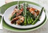 Seared Shrimp with Asparagus & Lemon Pepper Vinaigrette