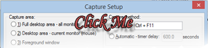 capture setup button