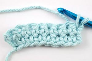 Chainless DC Turning Stitch