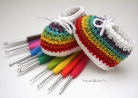 Clover Rainbow Booties