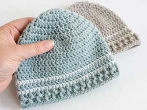 Easy Striped Baby Hat