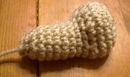 Stuffed & shaped back leg