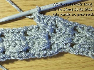 Crossover Long Double Crochet