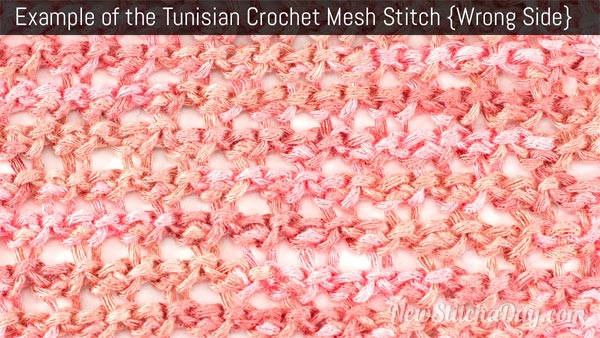 Tunisian Mesh Stitch