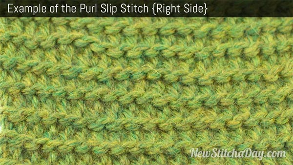 Purl Slip Stitch