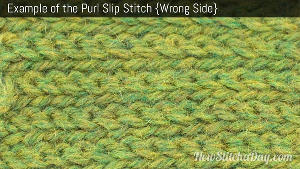 Purl Slip Stitch