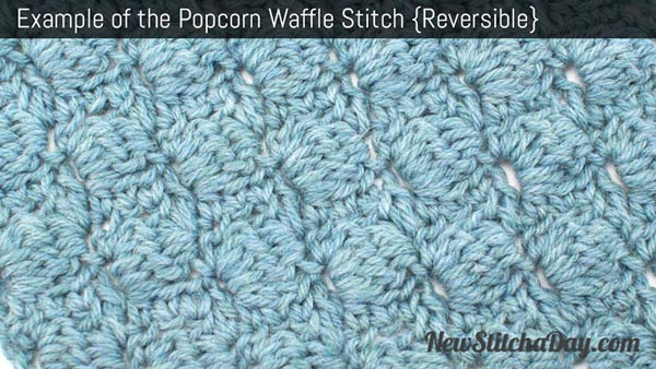 Popcorn Waffle Stitch