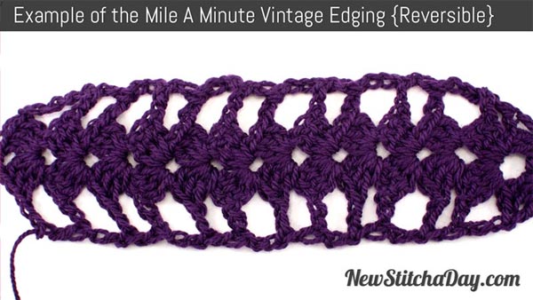 Mile a Minute Vintage Edging or Border