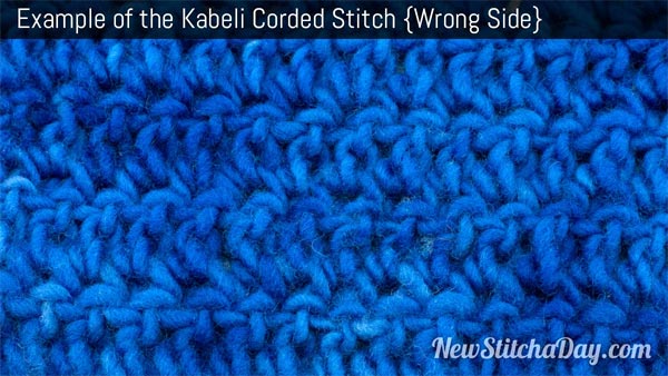 Kabeli Corded Stitch