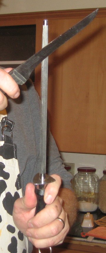 sharpening knife