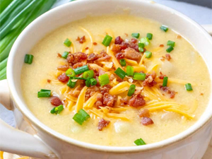 Instant Pot Loaded Potato Soup (with Slow Cooker version)